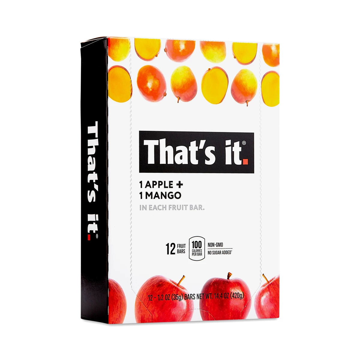 That's it. Apple + Mango Fruit Bars