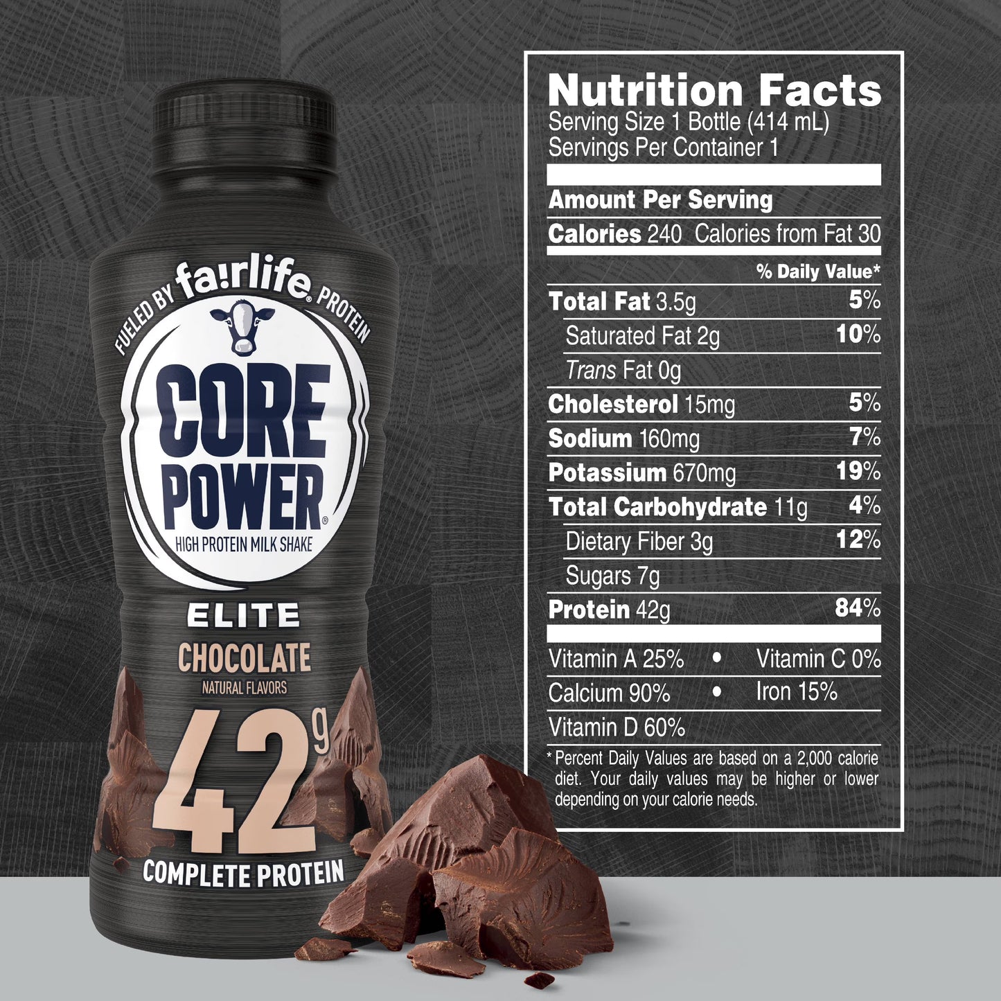 Core Power ELITE Chocolate Protein Shake 42g Protein