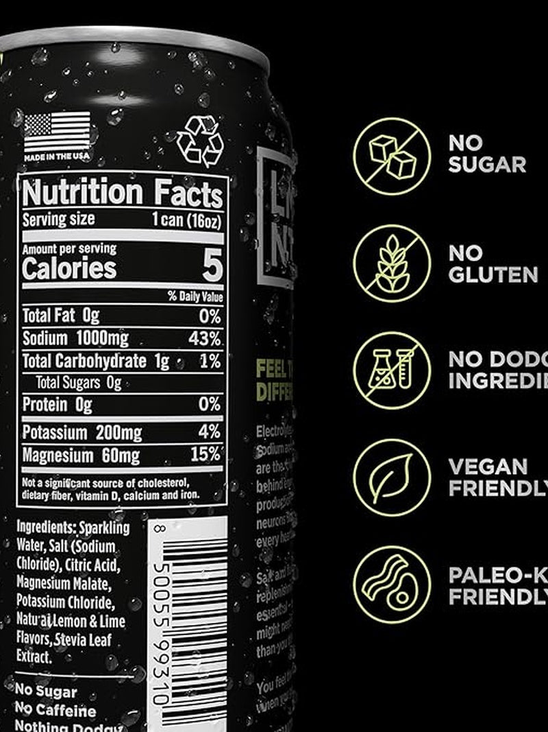 LMNT Citrus Salt Sparkling Electrolyte Water