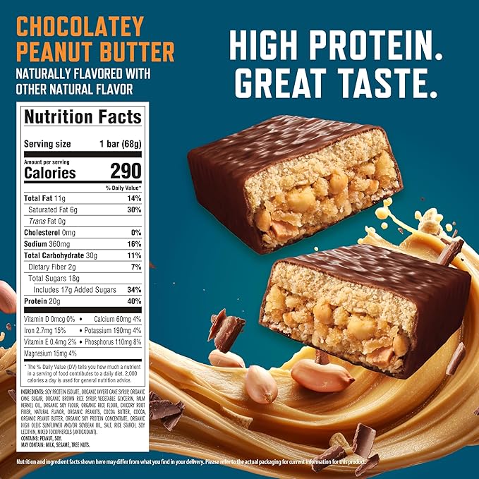 Clif Builder Chocolate Peanut Butter Protein Bar 2.4oz
